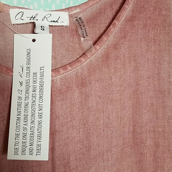 On The Road... Boho Festival Trapeze Faded Rose Dress NWT - Picture 3 of 6